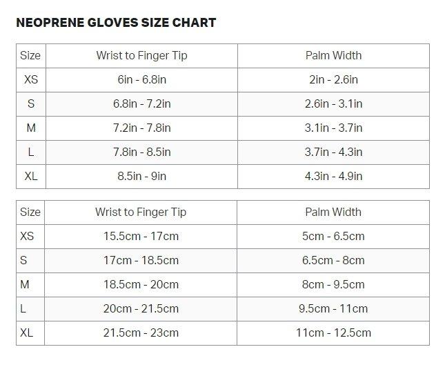 Neoprene Heat Tech Swim Gloves - Black