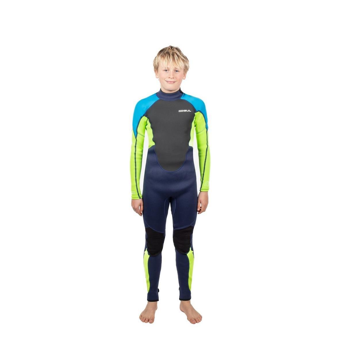 Kids Response 3/2mm Wetsuit - Navy/Lime