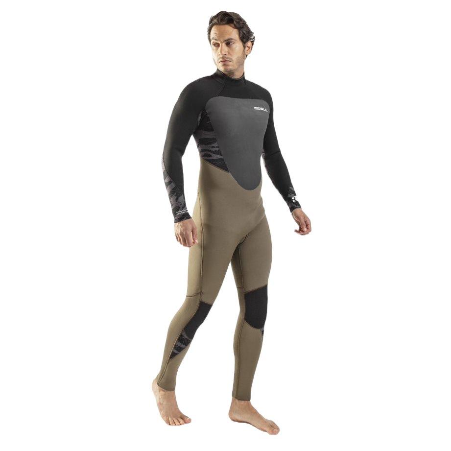 Men's Response 5/3mm Blind Stitched Steamer - Green/Black