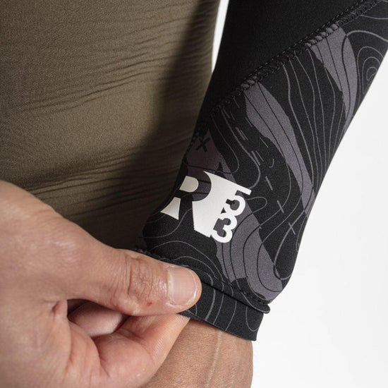 Men's Response 5/3mm Blind Stitched Steamer - Green/Black