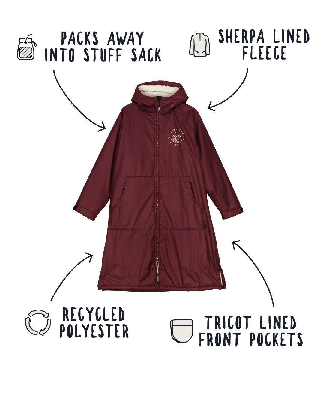 Unisex Escapism Changing Robe - Red