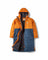 Unisex Waves Sherpa Lined Changing Robe - Orange/Blue