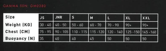 Kid's Gamma 50n Buoyancy Aid - Red