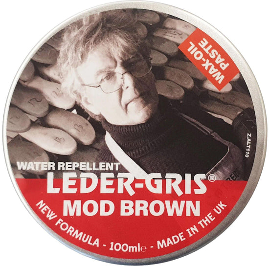 Leder Gris Wax 100ml - Brown