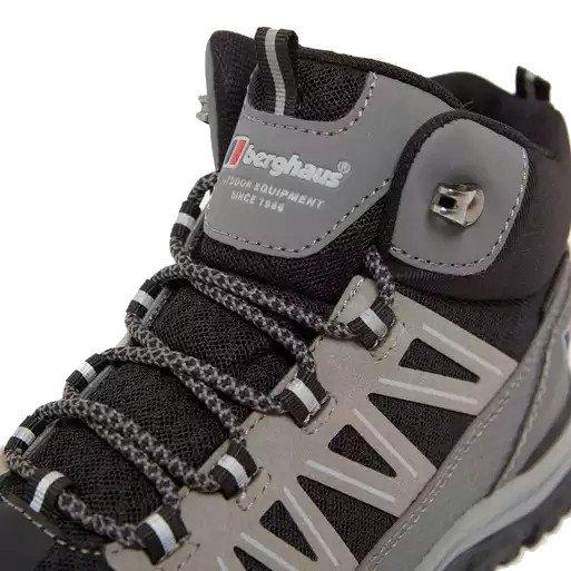 Kids' Explorer Mid Waterproof Hiking Boots - Black