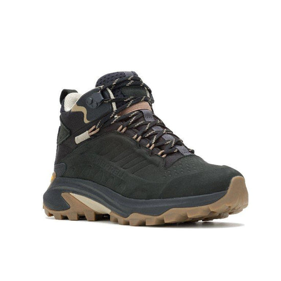 Women's Moab Speed 2 Leather Mid Waterproof Hiking Boots - Black
