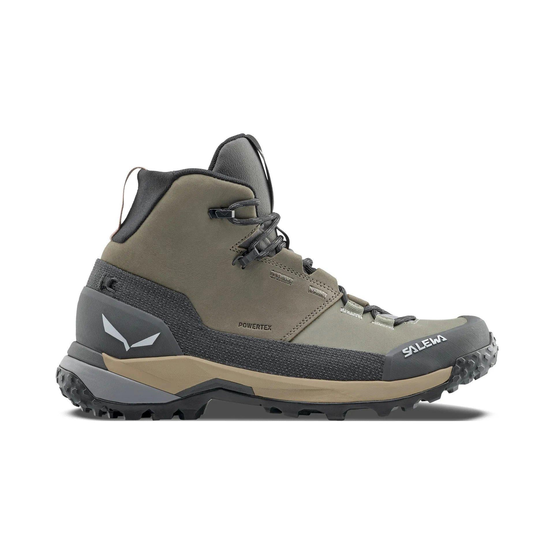Salewa Women's Puez Leather Mid PTX Hiking Boots - Brown | Tiso