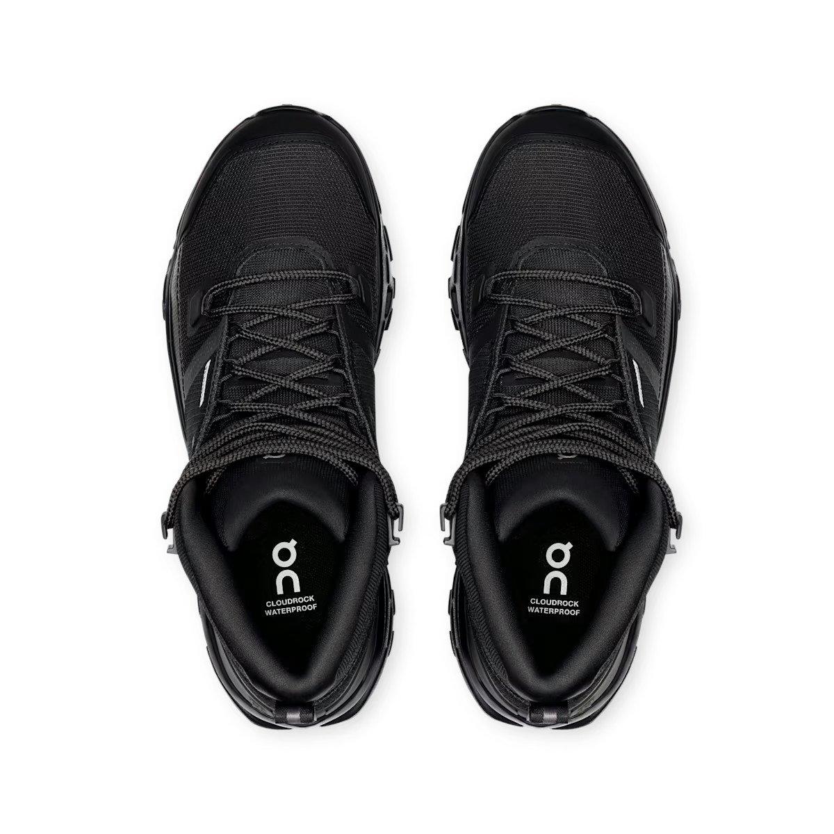 Women's Cloudrock Mid Waterproof Hiking Boots - Black