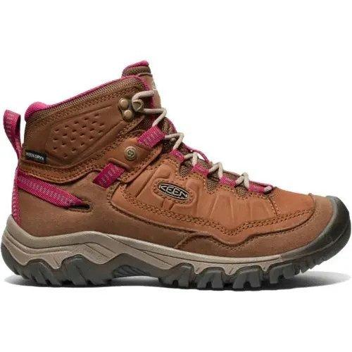Women's Targhee IV Waterproof Hiking Boots- Brown/Pink