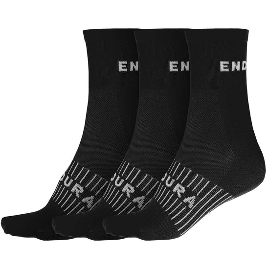 Men's Coolmax Race Sock Triple Pack - Black