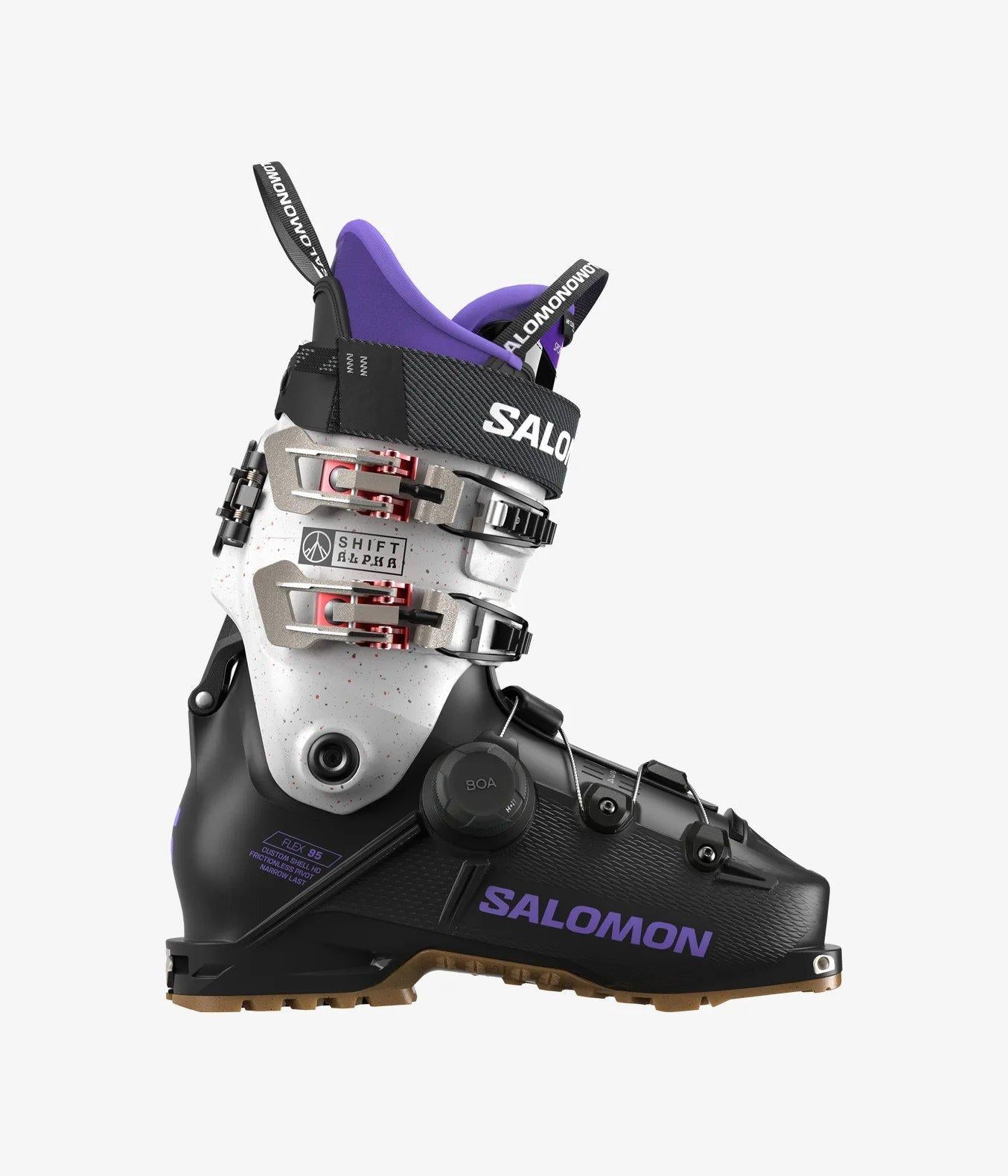 Salomon Women's Shift Alpha Boa 95 Ski Boots - Black / Purple | Tiso