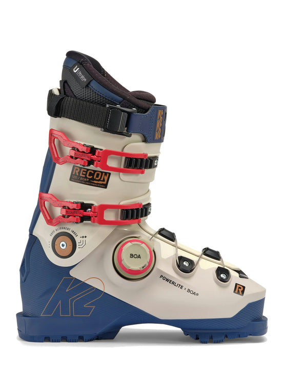 Men's Recon 120 BOA Ski Boots - White / Blue