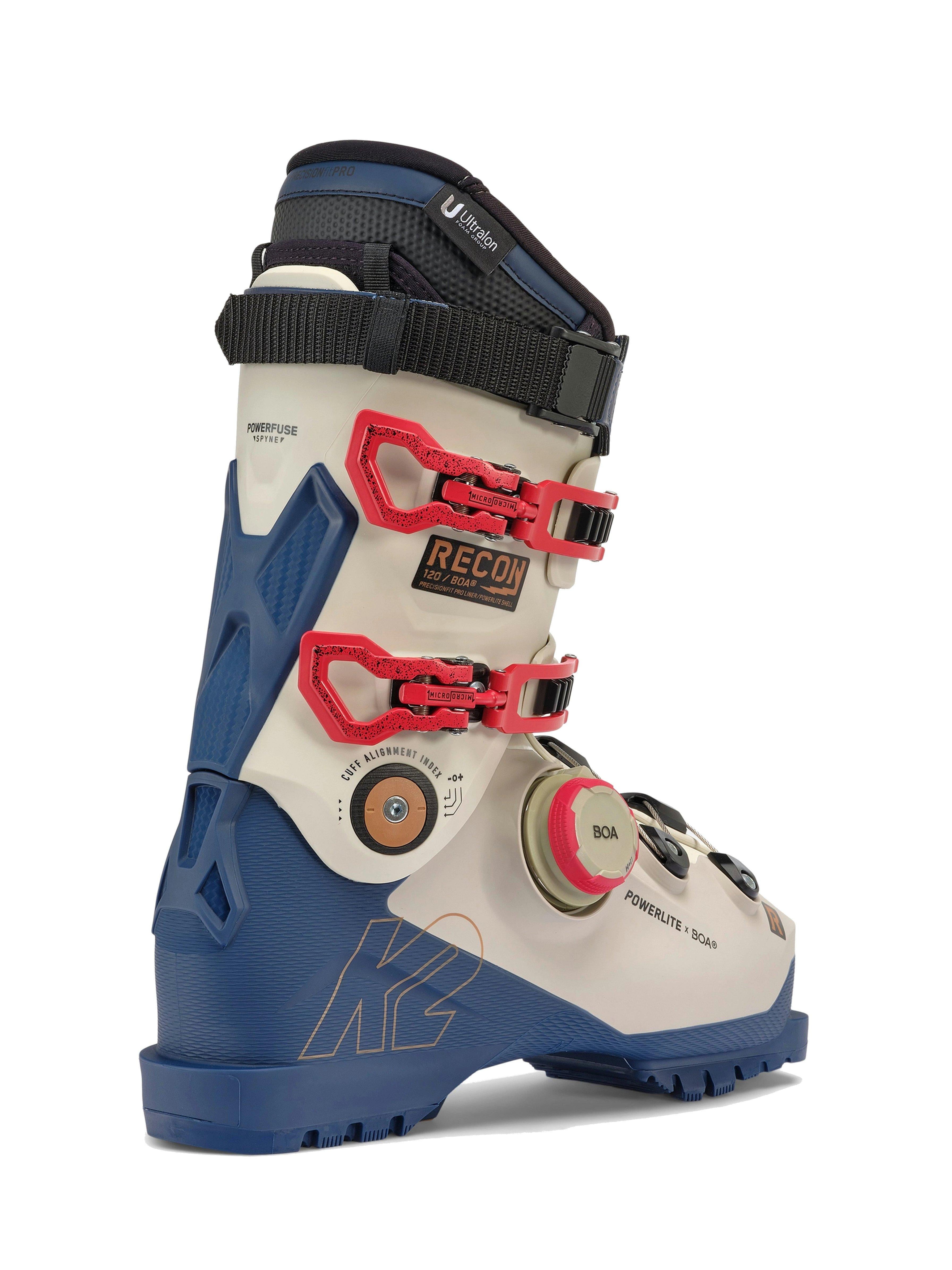 Men's Recon 120 BOA Ski Boots - White / Blue
