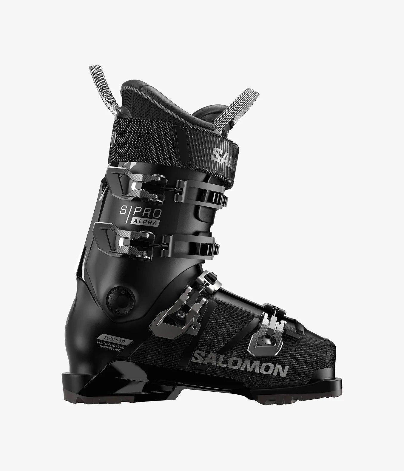 Salomon Men's S/Pro Alpha 110 Ski Boots - Black / Dark Grey | Tiso
