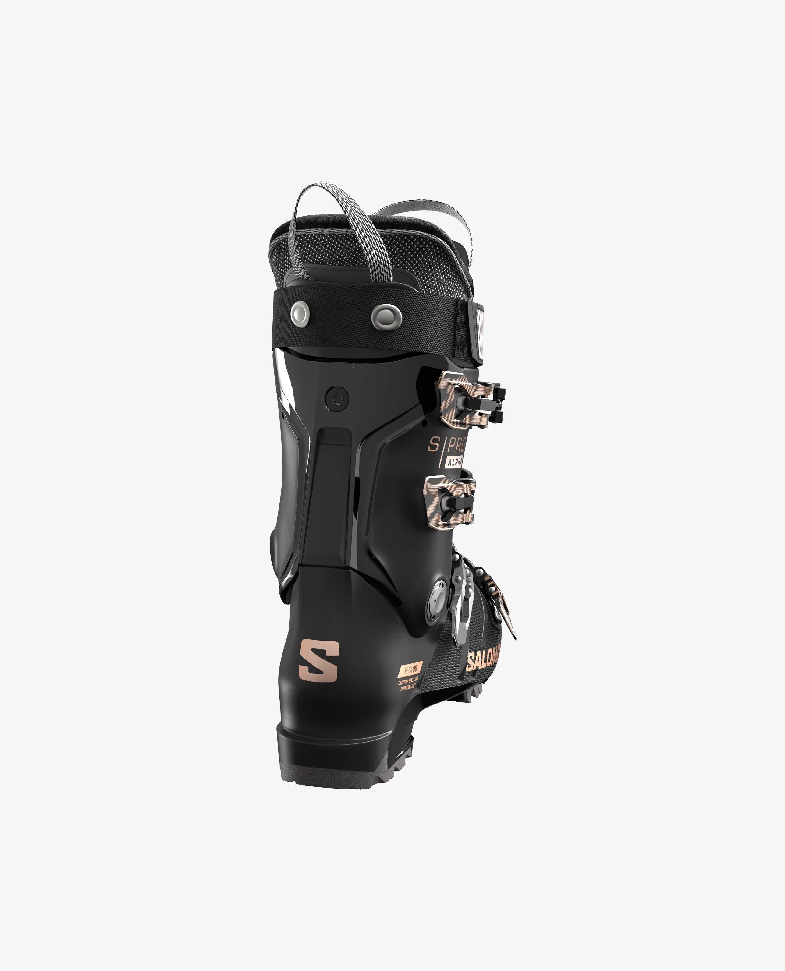 Women's S/Pro Alpha 90 Ski Boots - Black / Rose Gold