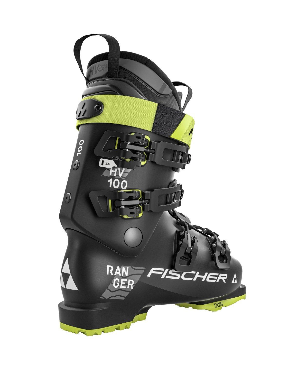 Fischer Men's Ranger HV 100 Vacuum Ski Boots - Black / Yellow | Tiso