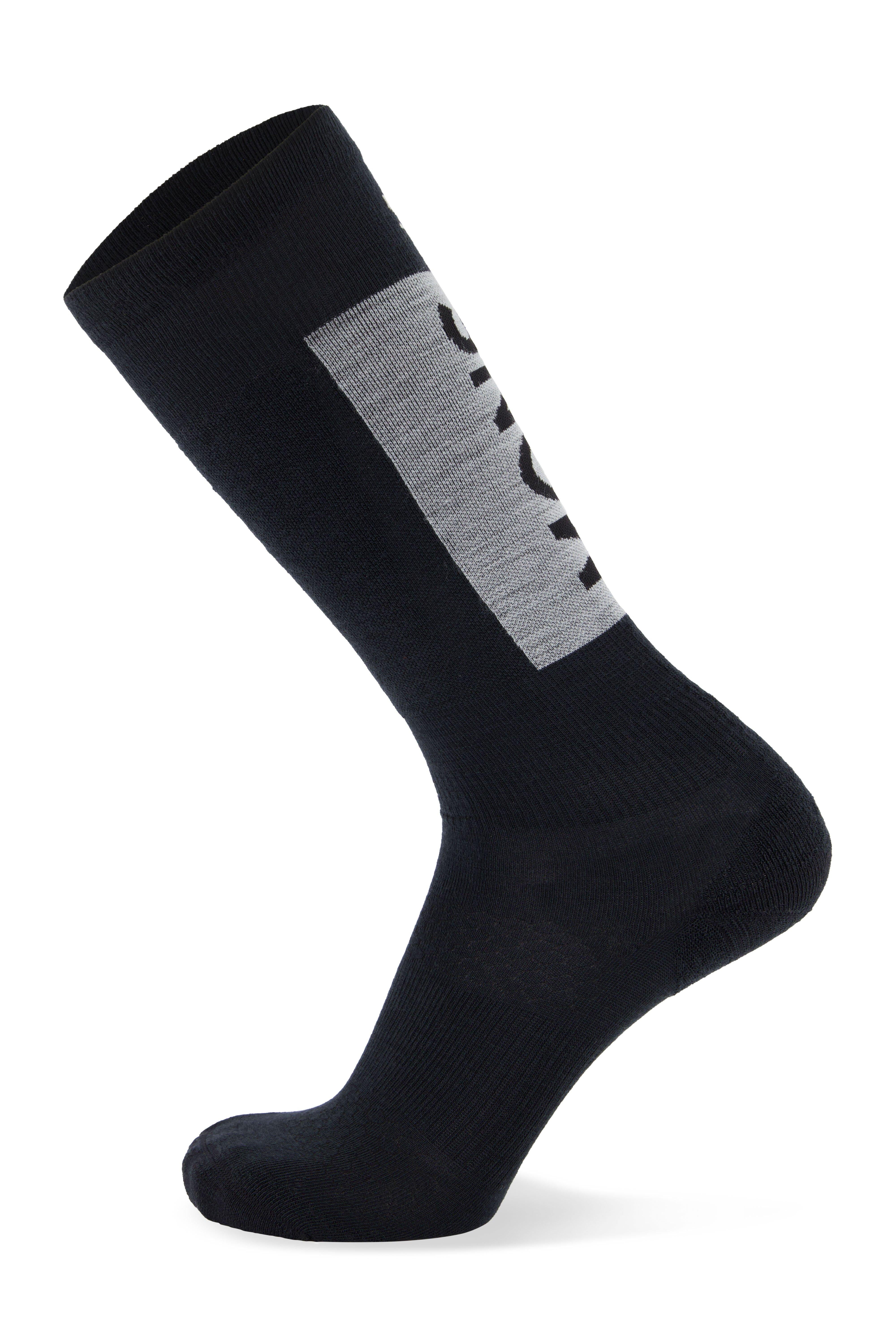 Atlas Merino Snow Sock - Black