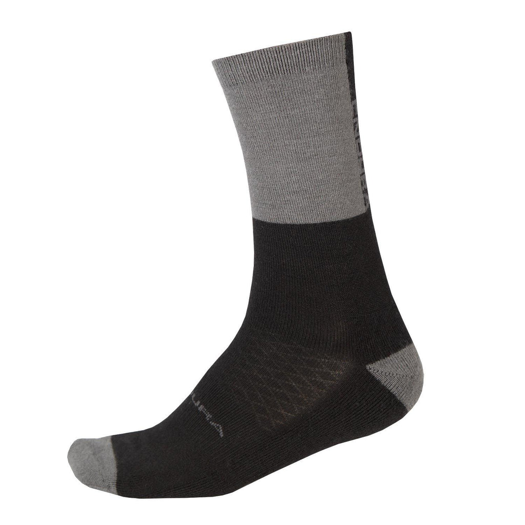 Baabaa Merino Winter Sock - Grey/Black