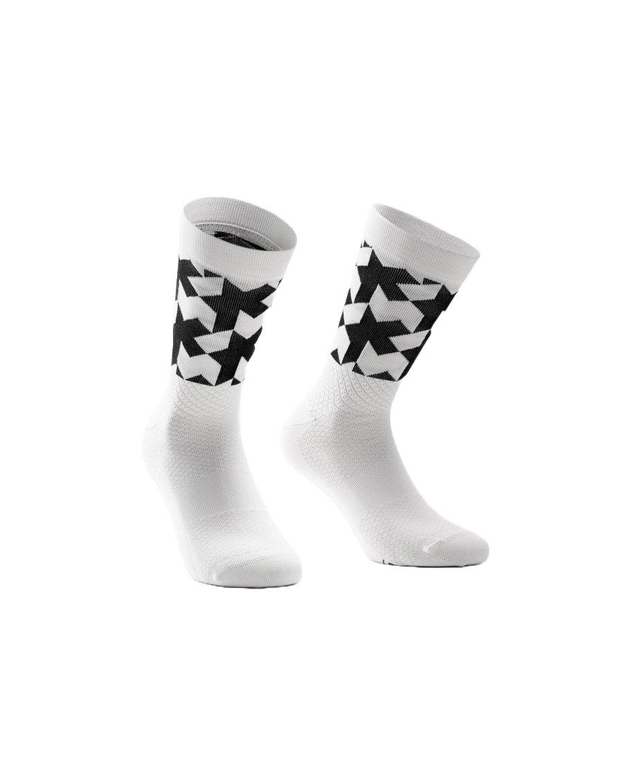 Monogram Evo Cycling Socks - White