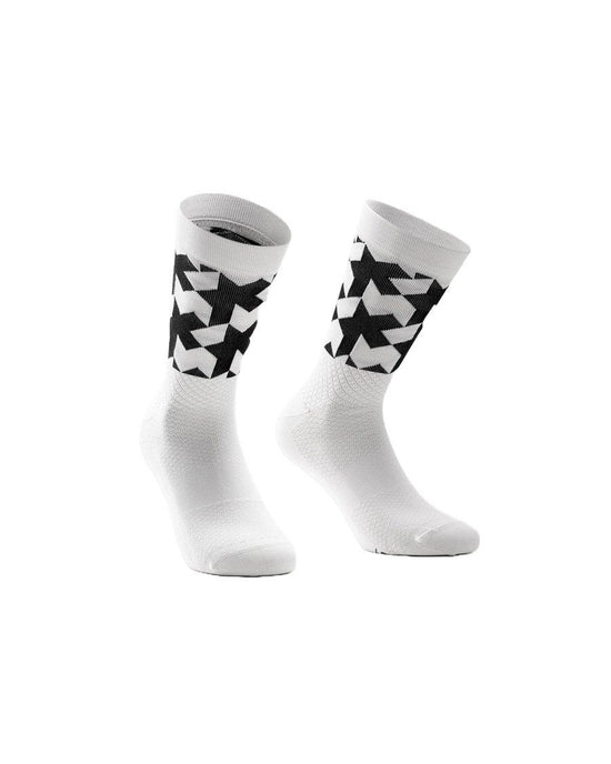 Monogram Evo Cycling Socks - White