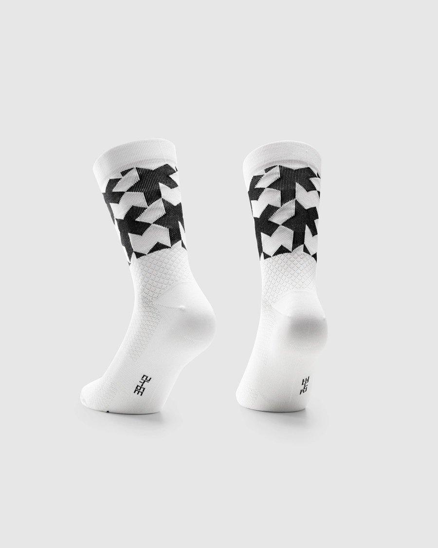 Monogram Evo Cycling Socks - White