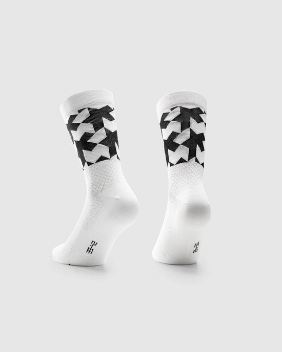 Monogram Evo Cycling Socks - White