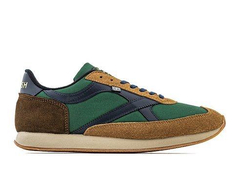 Men's Whirlwind Trainers - Navy/Brown/Green