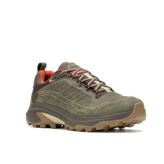Men's Moab Speed 2 Leather Waterproof Hiking Shoes - Green