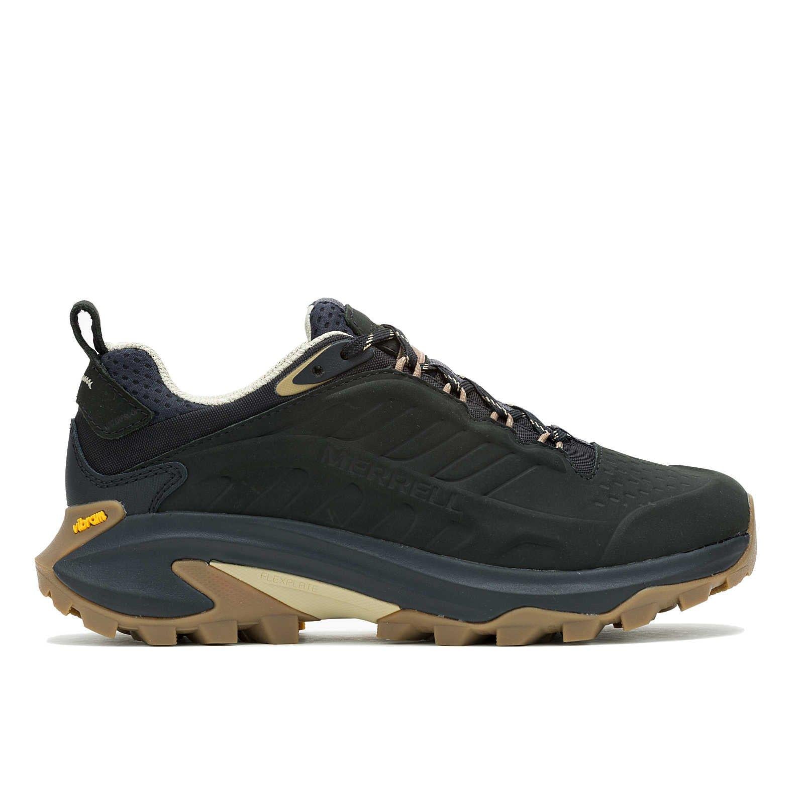 Merrell Men's Moab Speed 2 Leather Waterproof Hiking Shoes - Black