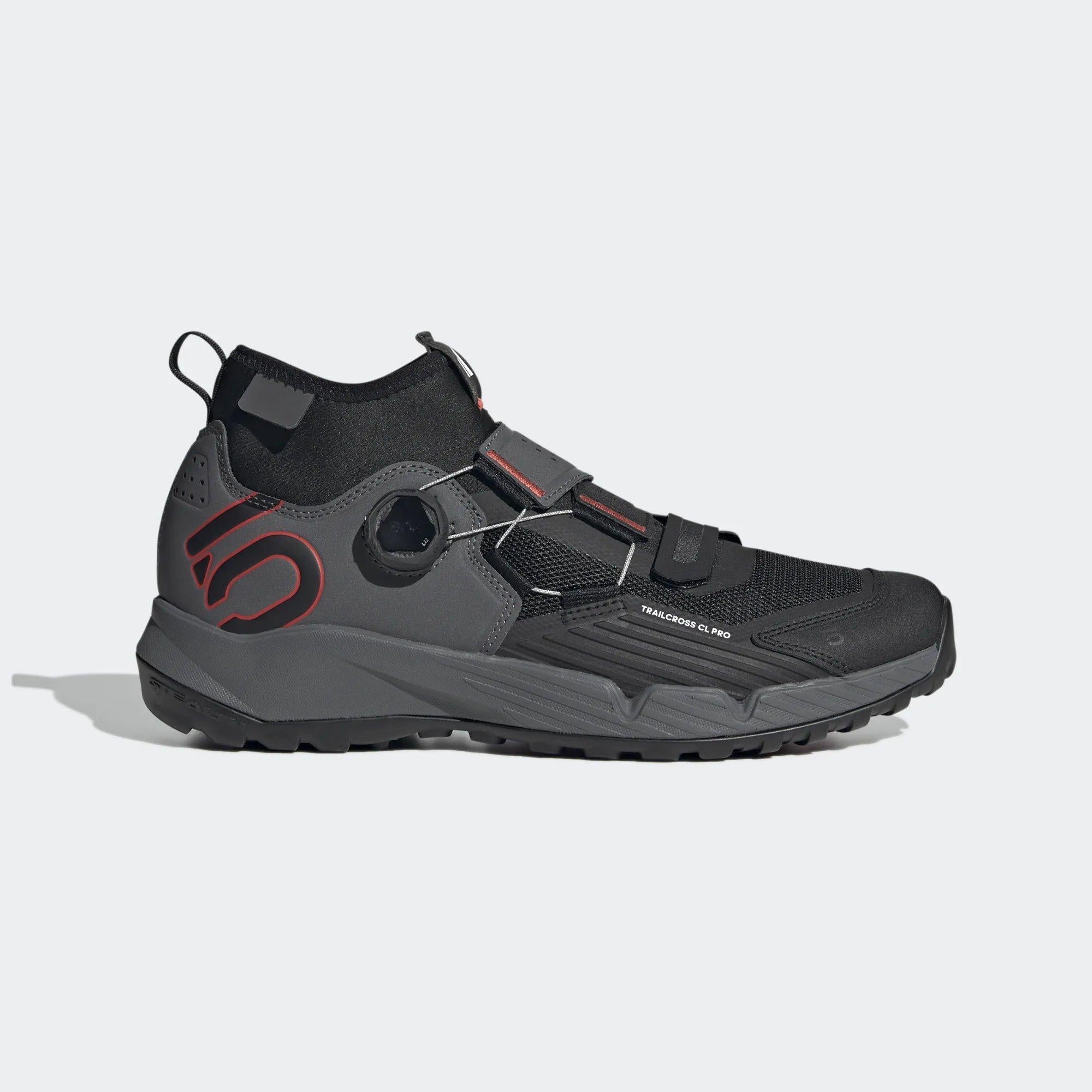 Men's Trailcross Pro Clip-In - Grey Five / Core Black / Red