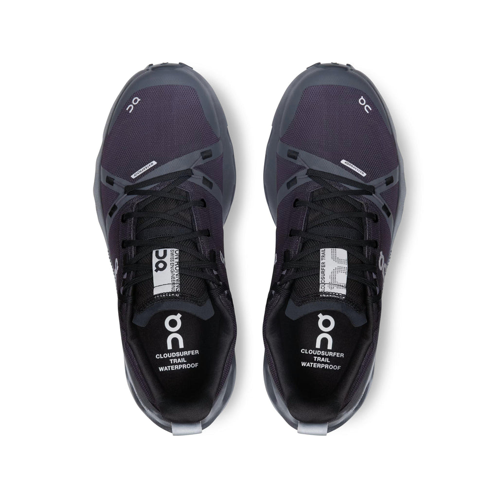 Women's Cloudsurfer Trail Waterproof Trail Running Shoes - Black