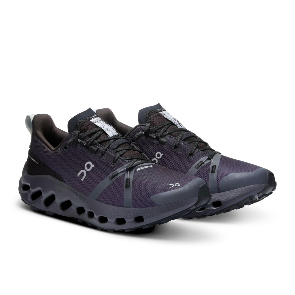 Women's Cloudsurfer Trail Waterproof Trail Running Shoes - Black