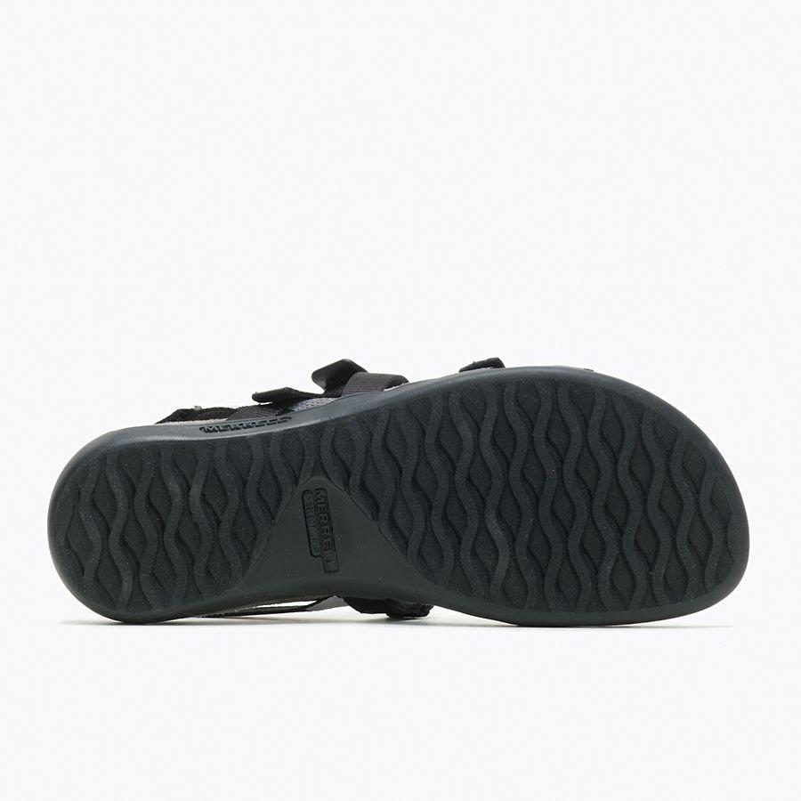 Women's District 3 Backstrap Web Sandals - Black