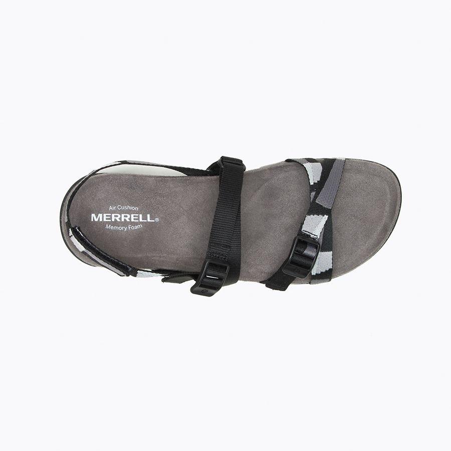 Women's District 3 Backstrap Web Sandals - Black