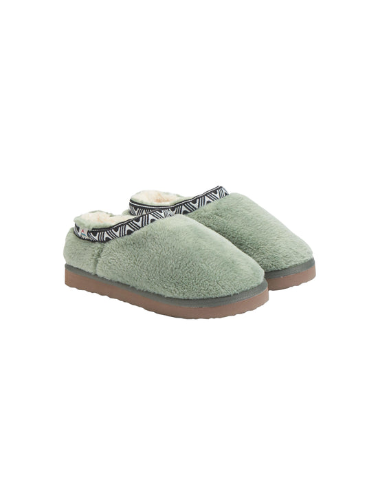 Women's Ember Sherpa Fleece Slippers - Green