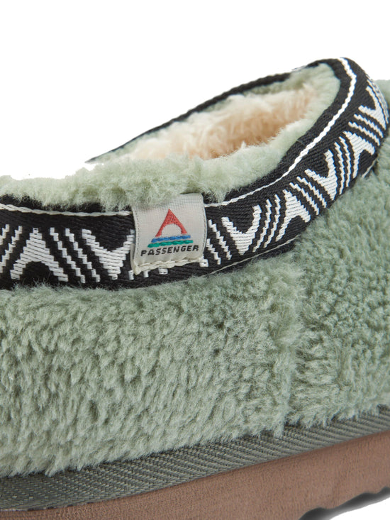 Women's Ember Sherpa Fleece Slippers - Green