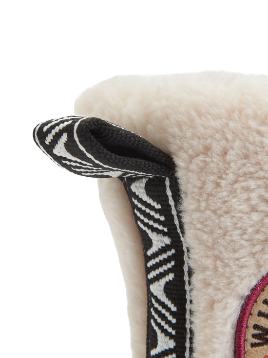 Women's Hideaway Hut Sherpa Fleece Slippers - Cream