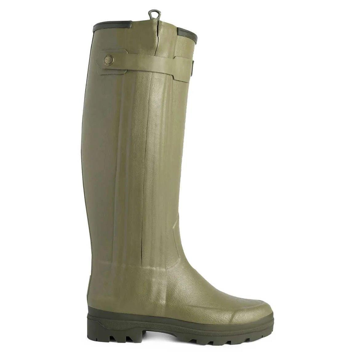 Women's Chasseur Neoprene Lined Wellington Boots - Green