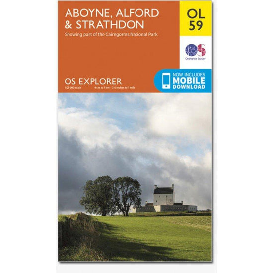 Explorer OL59 Aboyne, Alford & Strathdon Map